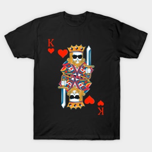 King of Hearts Poker Card T-Shirt